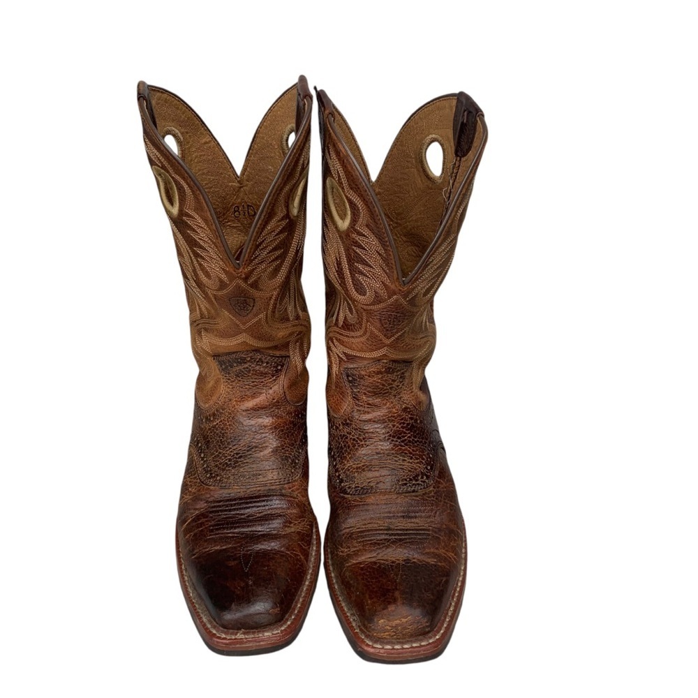 Ariat Heritage Roughstock Western Cowboy Boots 10002227 size 8.5 D Mens Brown - Picture 6 of 10